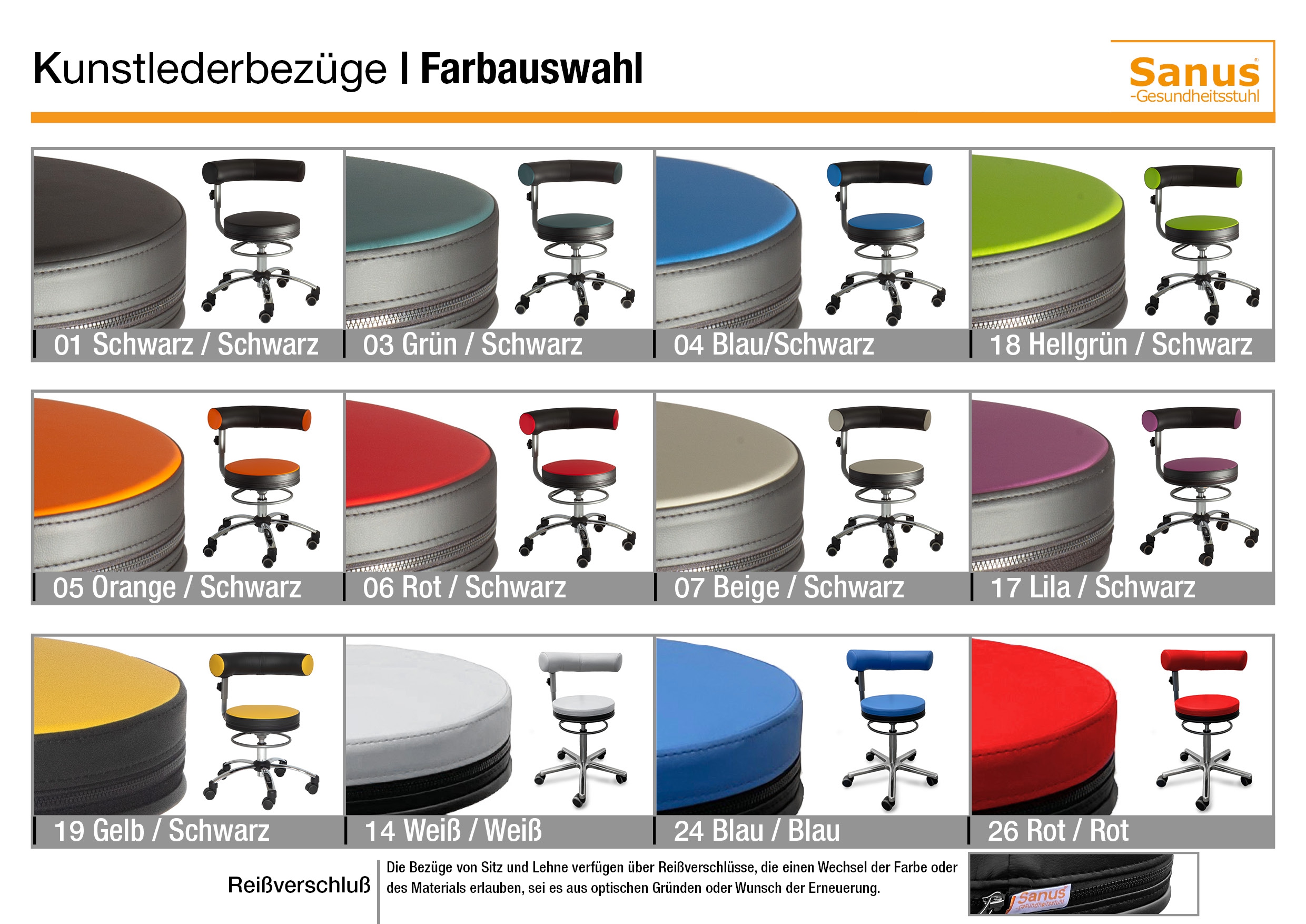 Sanus®-Gesundheitsstuhl Kunstleder LF