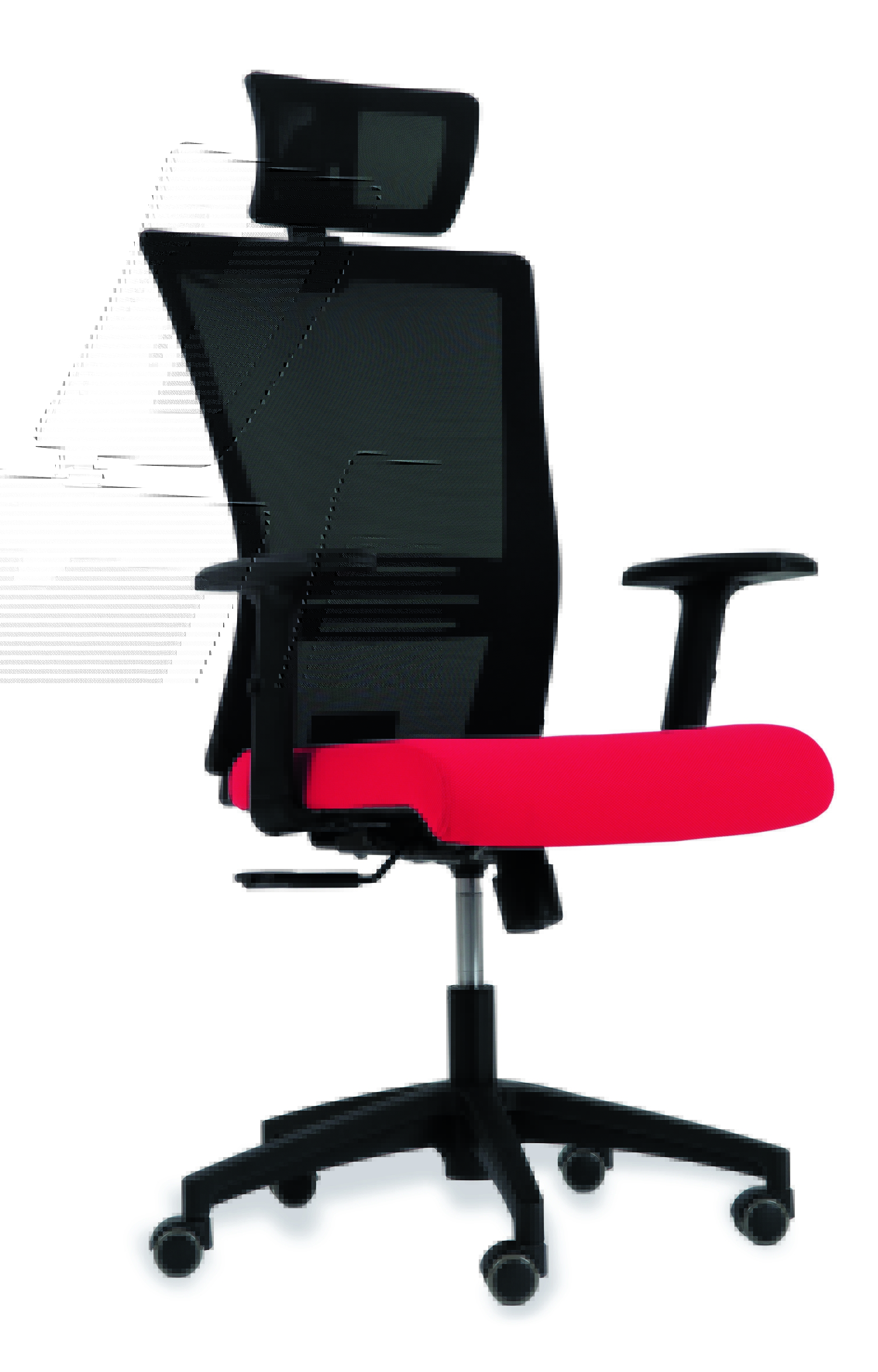 Bürostuhl mit Lordosenstütze, Stoff