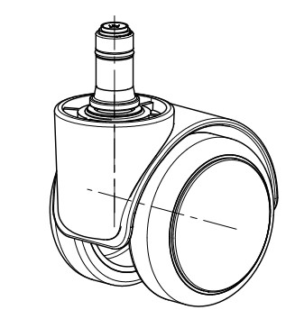 Sanus Ersatzrolle leicht gebremst SLN Ø 50mm Stk