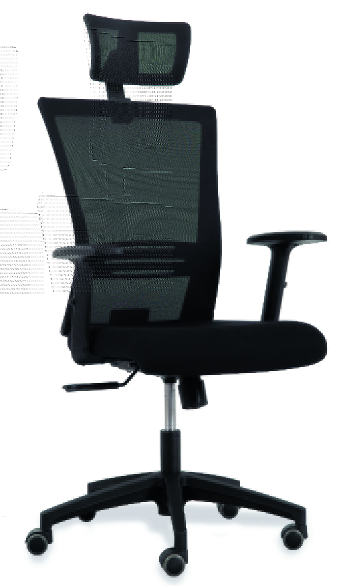 Bürostuhl mit Lordosenstütze, Stoff
